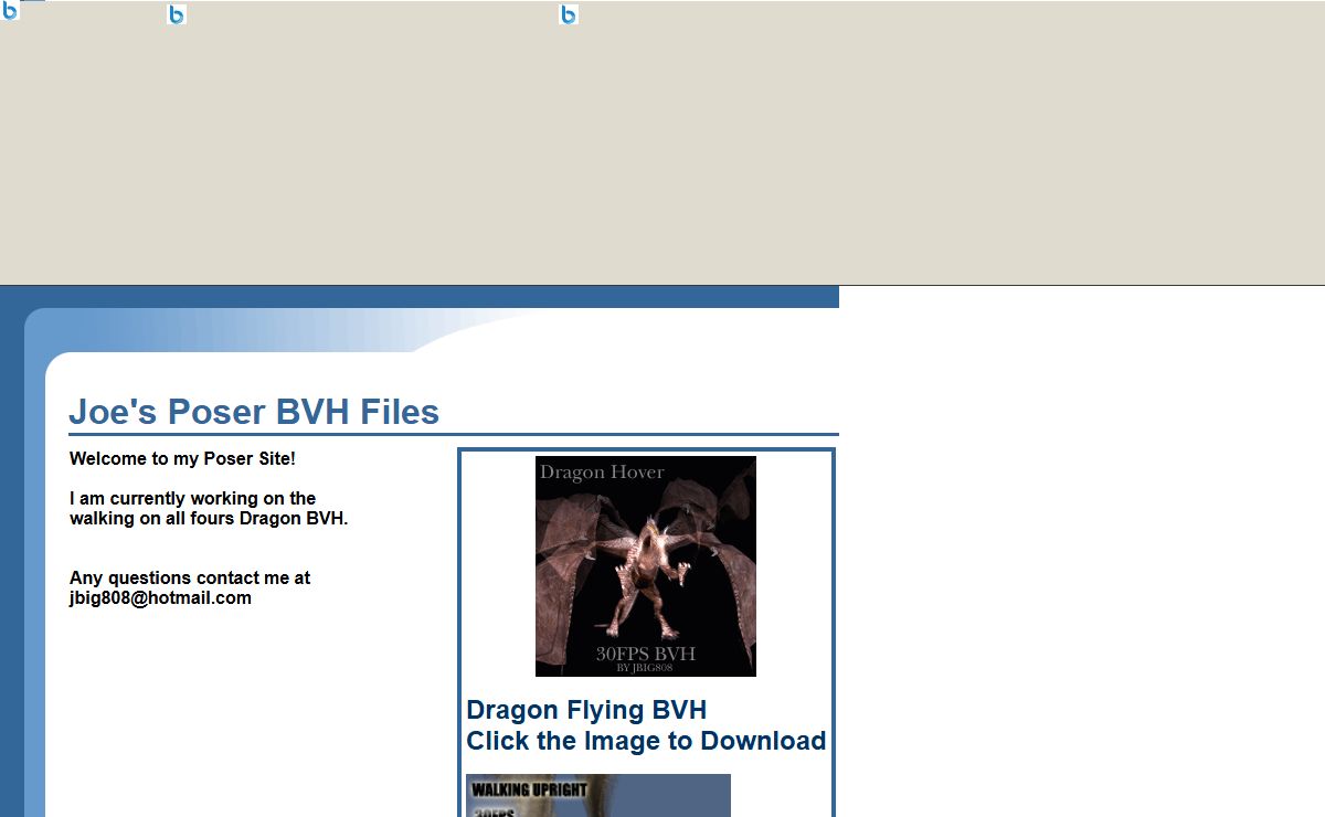 Joe's Poser BVH Files