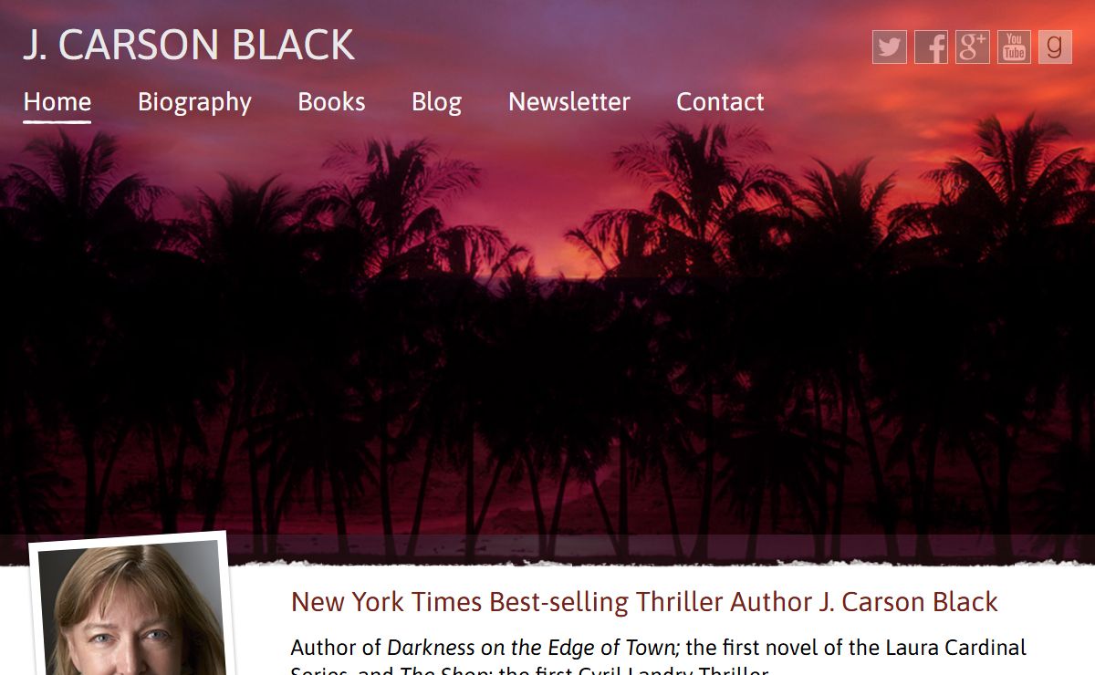 New York Times Best-selling Thriller Author J. Carson Black