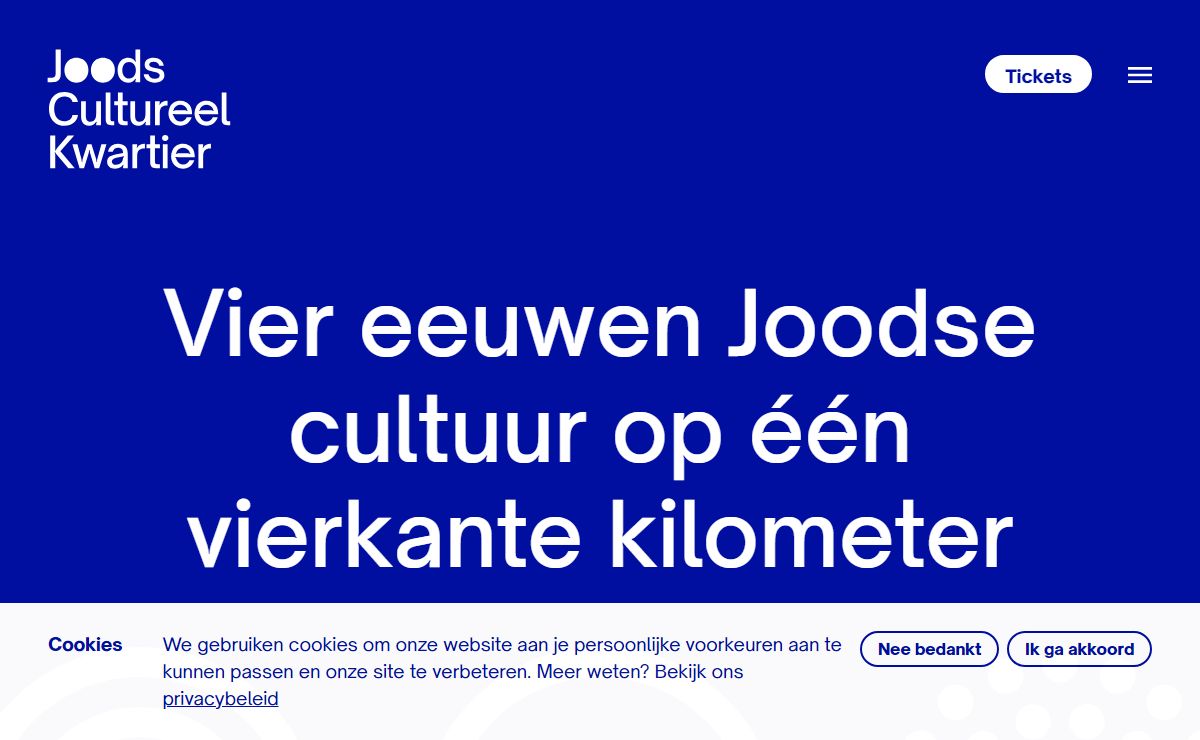 Joodse Cultuur op vier locaties | Joods Cultureel Kwartier