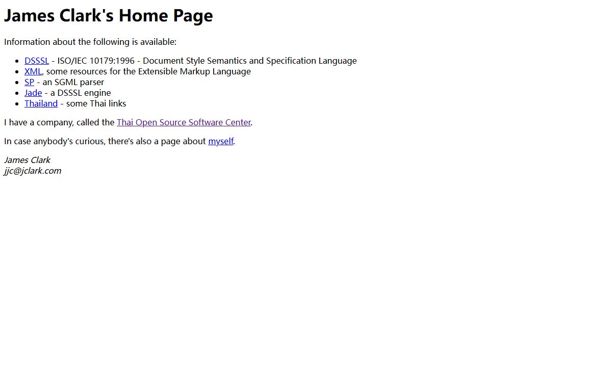 James Clark's Home Page