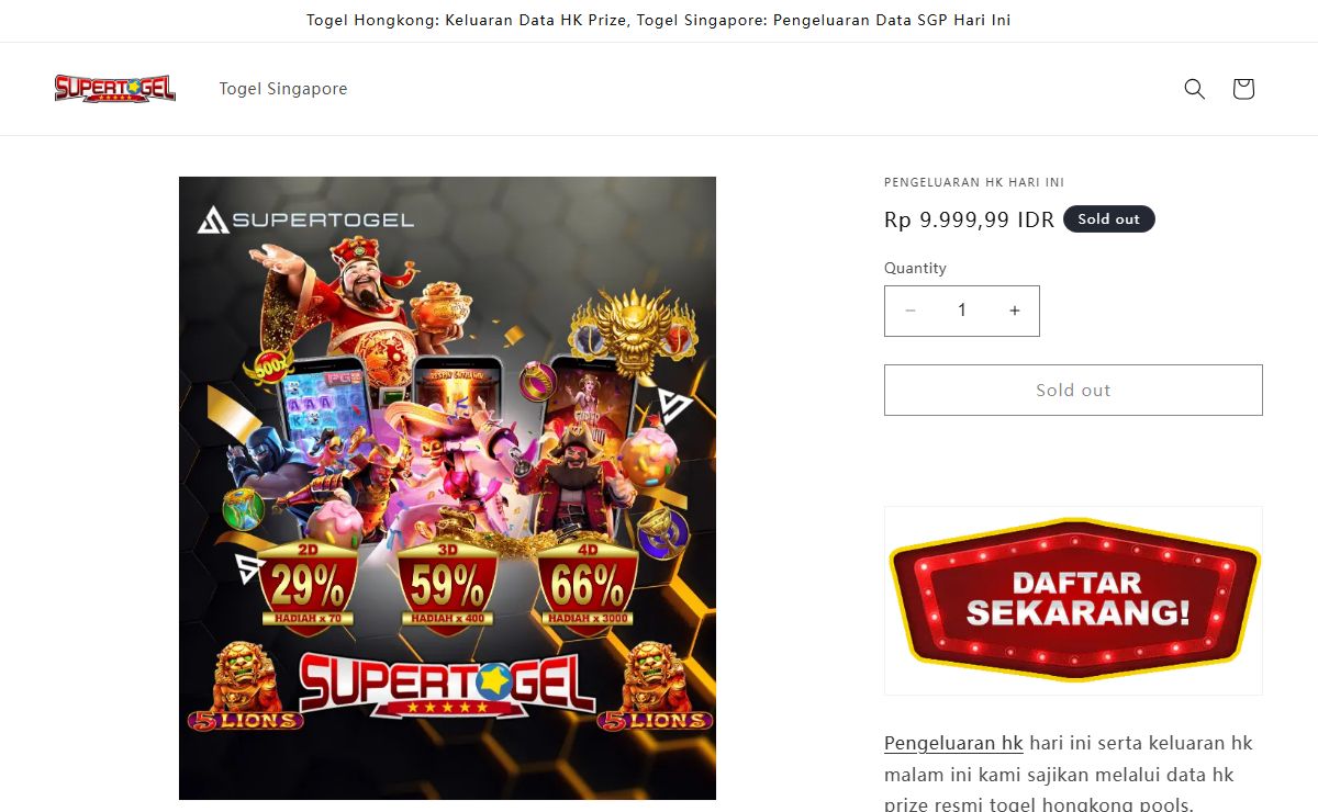 Togel Hongkong: Keluaran Data HK Prize, Togel Singapore: Pengeluaran Data SGP Hari Ini
