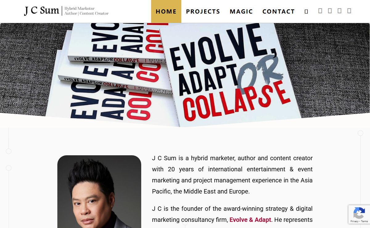 J C Sum | Hybrid Marketer | Author | Content Creator | Singapore