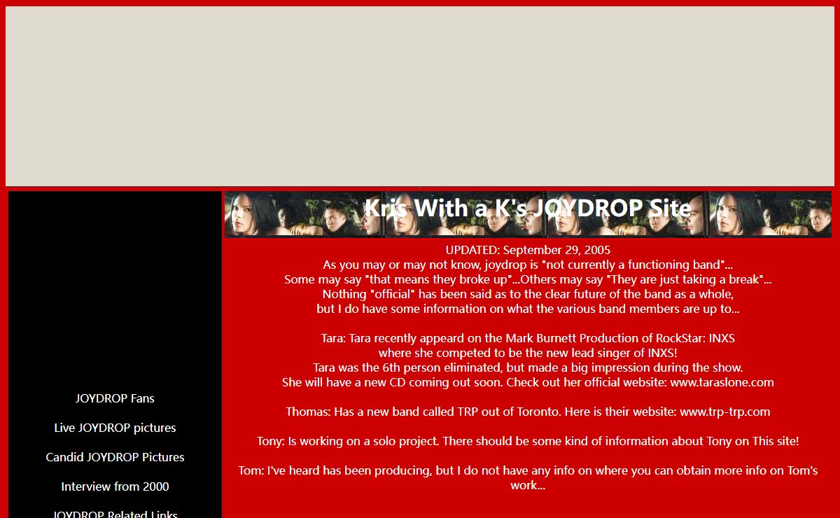 Kris With a K's JOYDROP Site