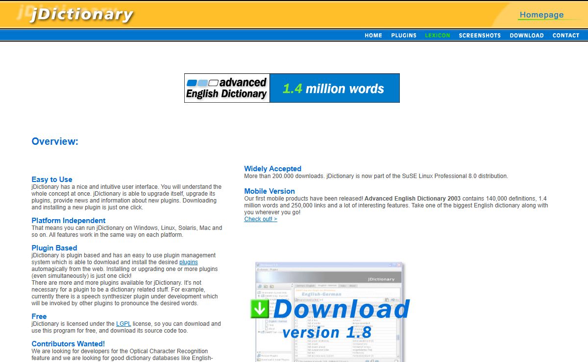 jDictionary.info Home Page