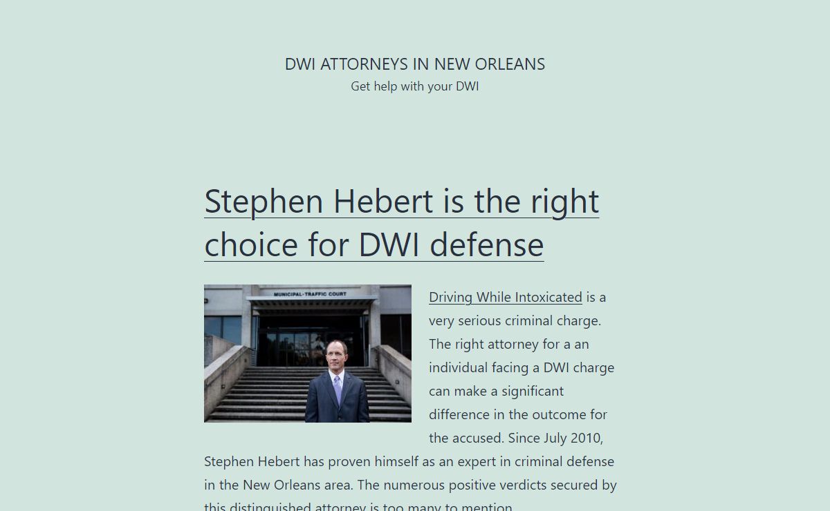 Top DWI Attorneys In New Orleans