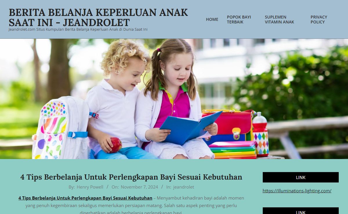 Berita Belanja Keperluan Anak Saat Ini - Jeandrolet