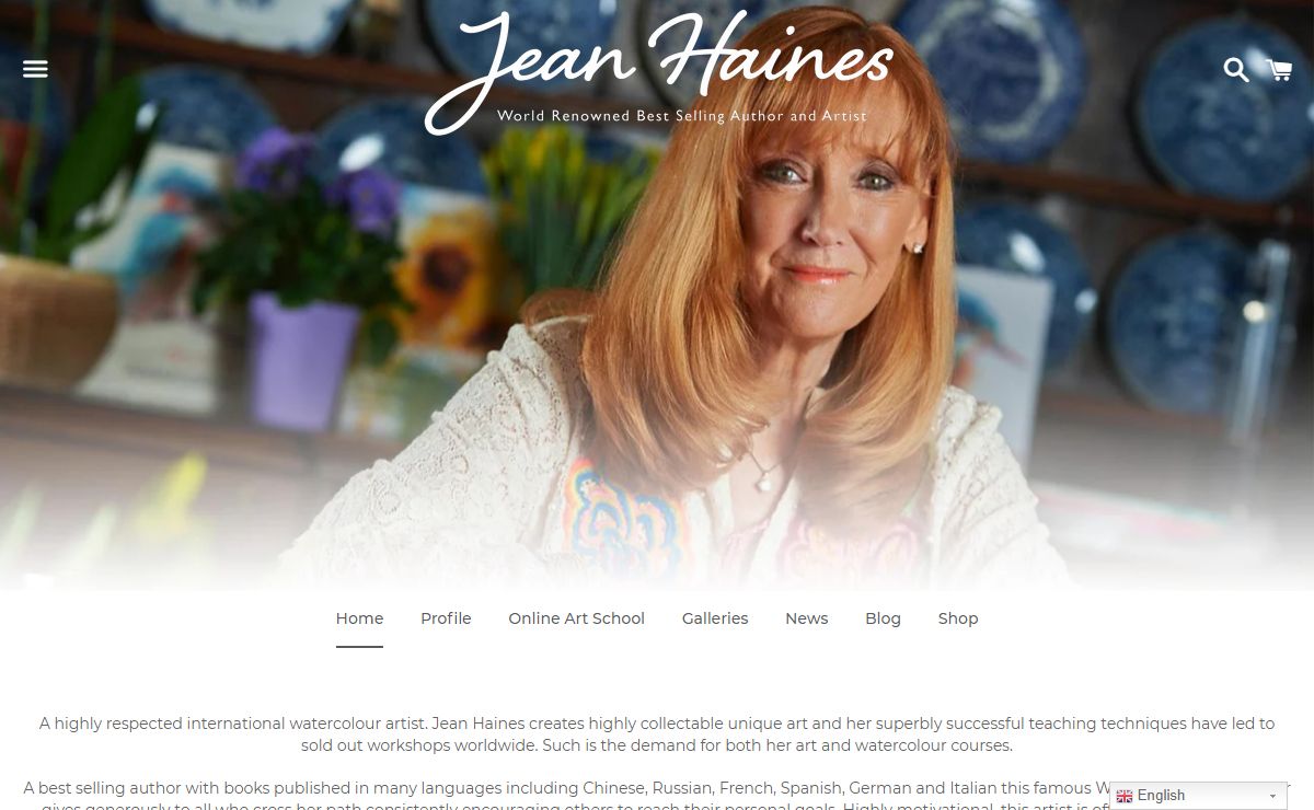 Jean Haines - 世界著名畅销书作家和艺术家