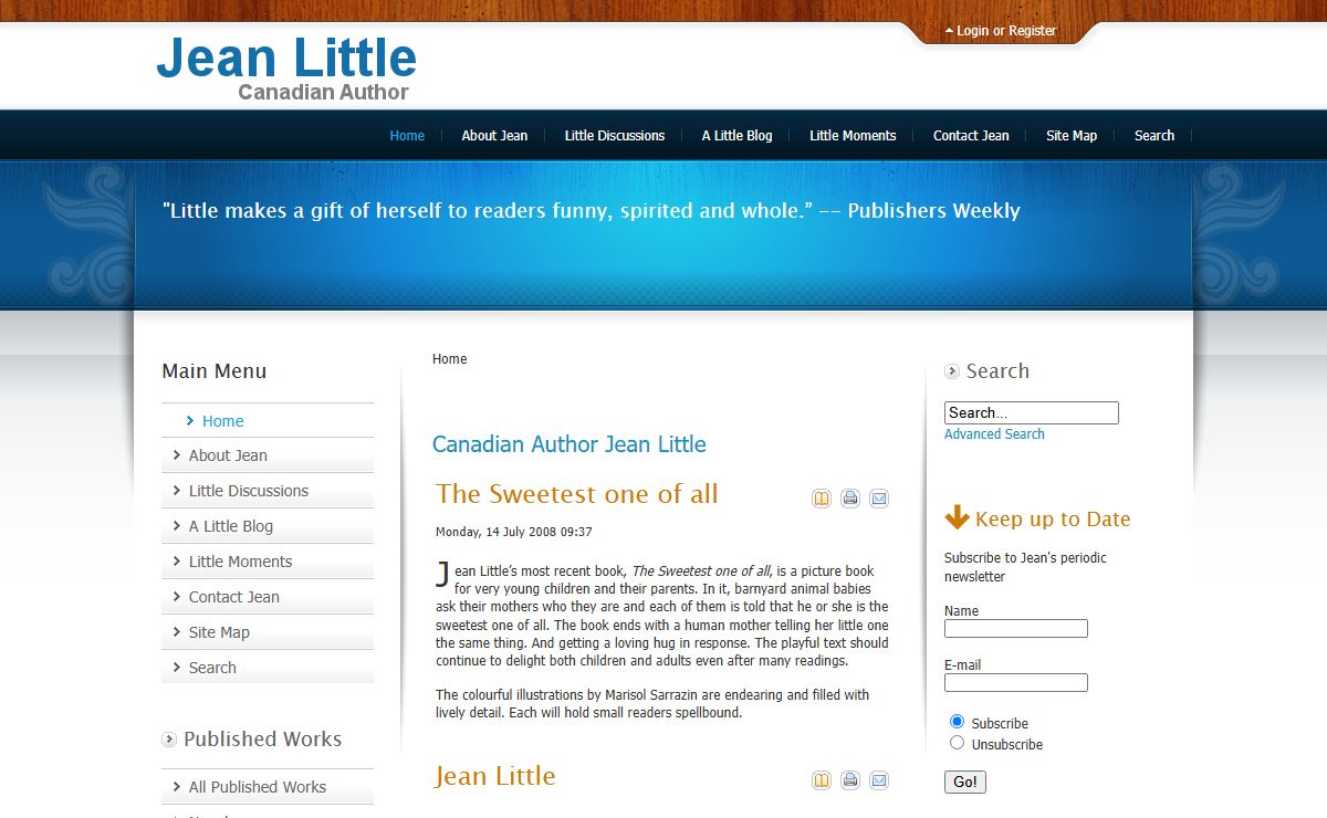 Canadian Author Jean Little