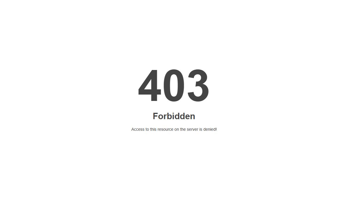 403 Forbidden