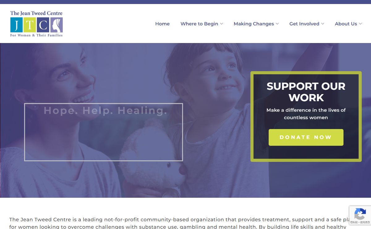 The Jean Tweed Centre – For Women and Their Families