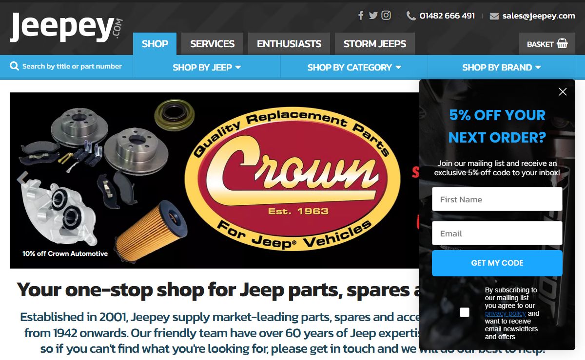 Jeepey - Jeep parts, spares and accessories
