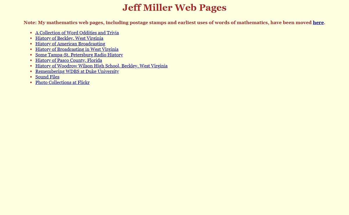 Jeff Miller Pages