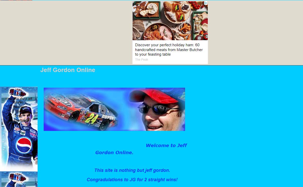 Jeff Gordon Online