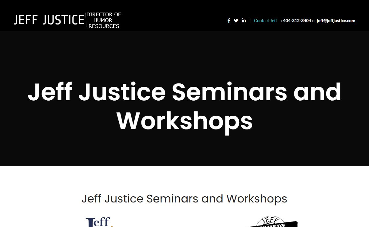 Jeff Justice – Funny Speaker, Motivational Humorist, Professional Speaker, Author and Presentation Skills Coach