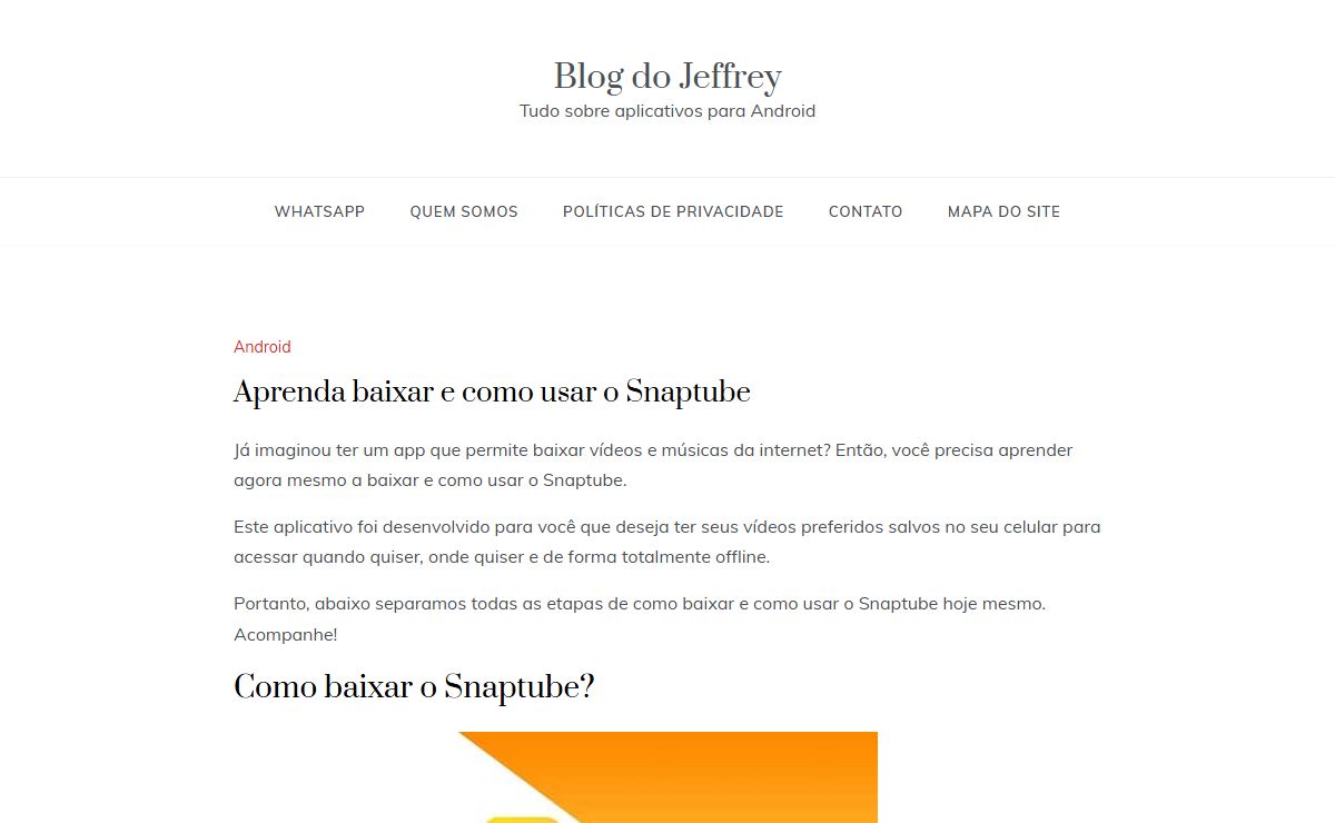Blog do Jeffrey - Tudo sobre aplicativos para Android