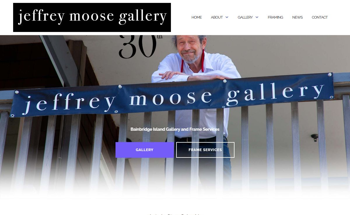 Jeffrey Moose Gallery – Art Gallery and Framing on Bainbridge island.