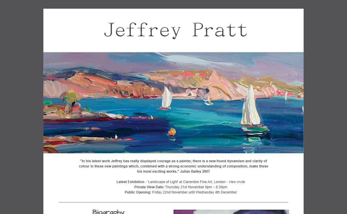 Jeffrey Pratt Artist - Home Page