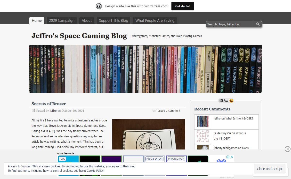 Jeffro's Space Gaming Blog | Microgames, Monster Games, and Role Playing Games