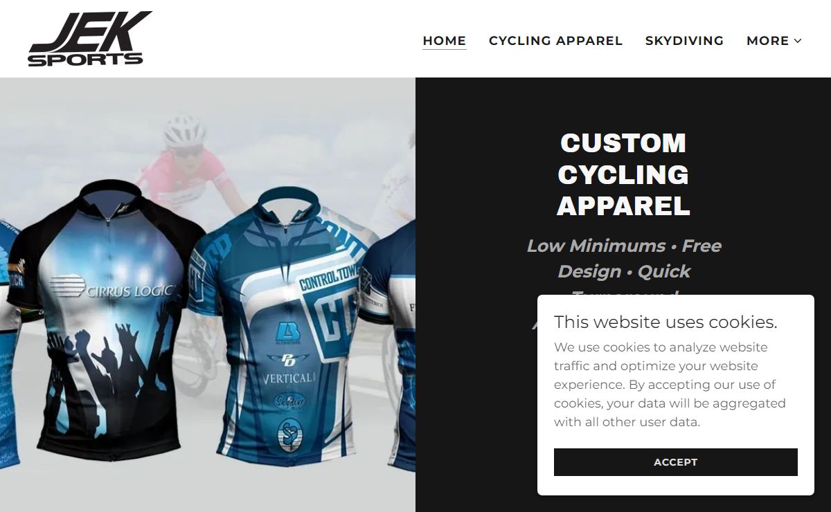 Custom Cycling Apparel - Jek Sports