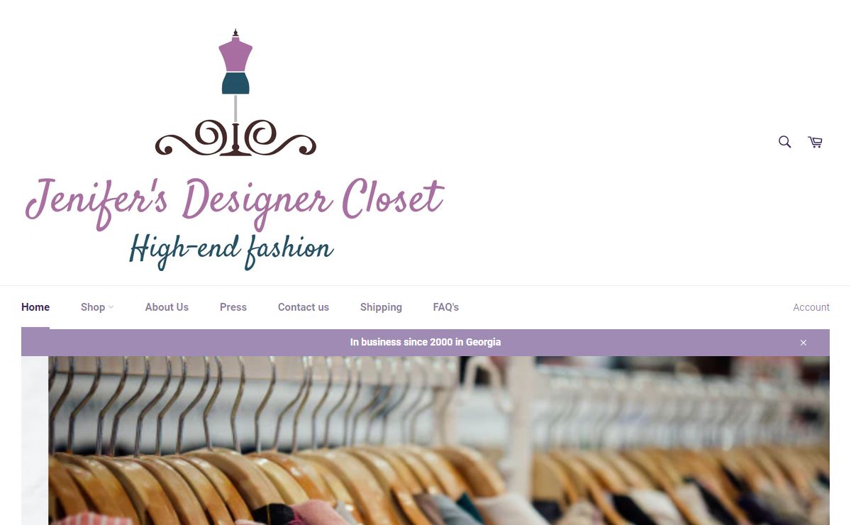 Jenifers Designer Closet swimsuits, clothing, bags, jewelry, and shoes
