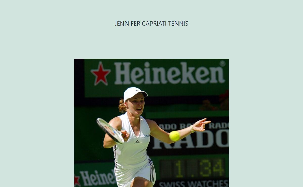 Jennifer Capriati Tennis