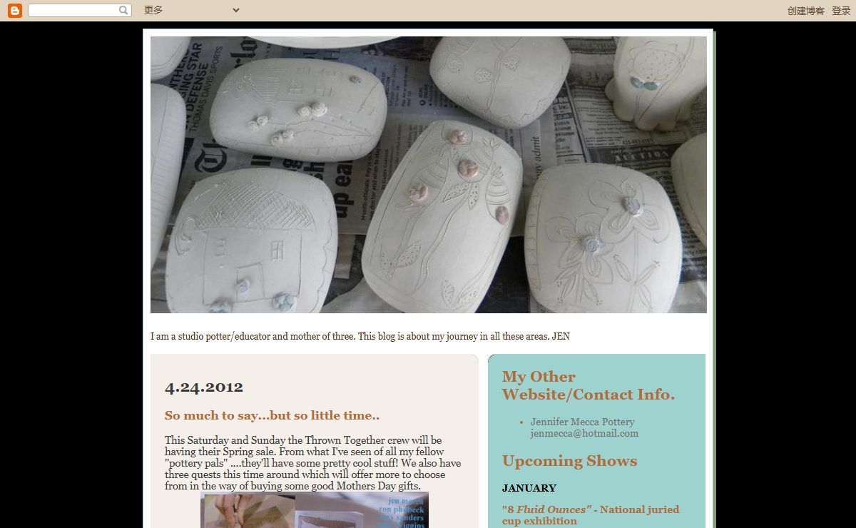 Jen Mecca's Pottery Blog