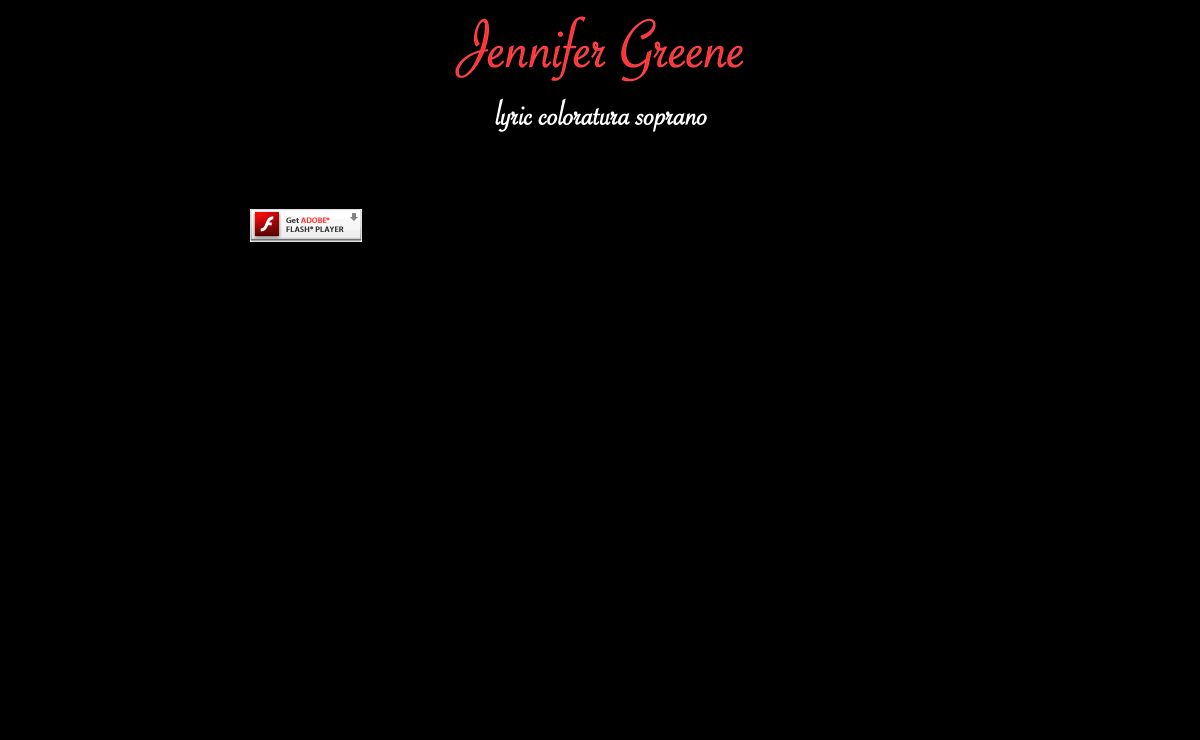Jennifer Greene, Soprano - Welcome