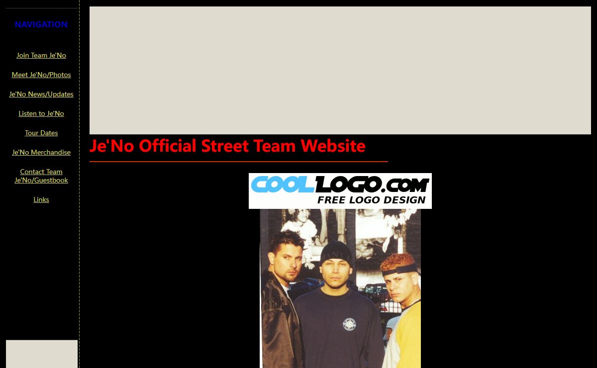 Je'No Official Street Team Website