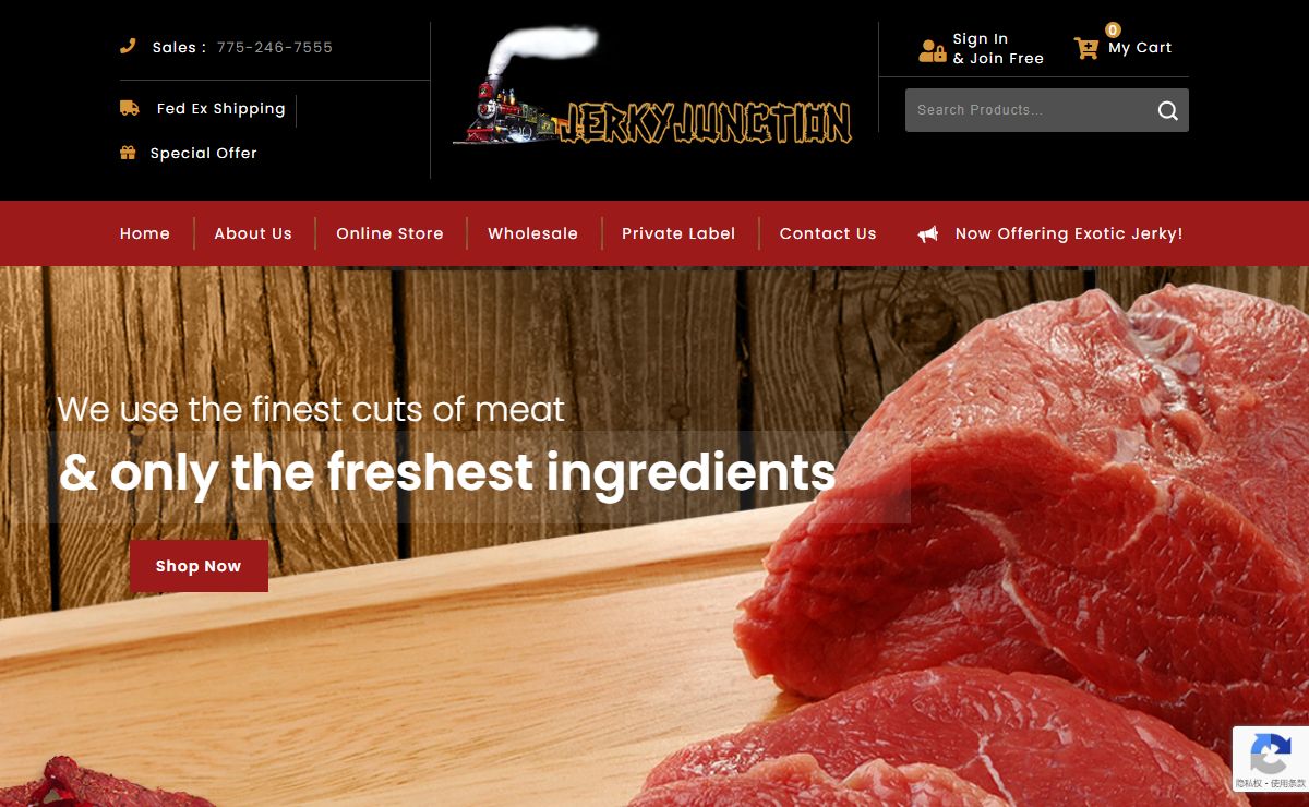 Beef Jerky | Fish Jerky | Poultry Jerky | Jerky Junction