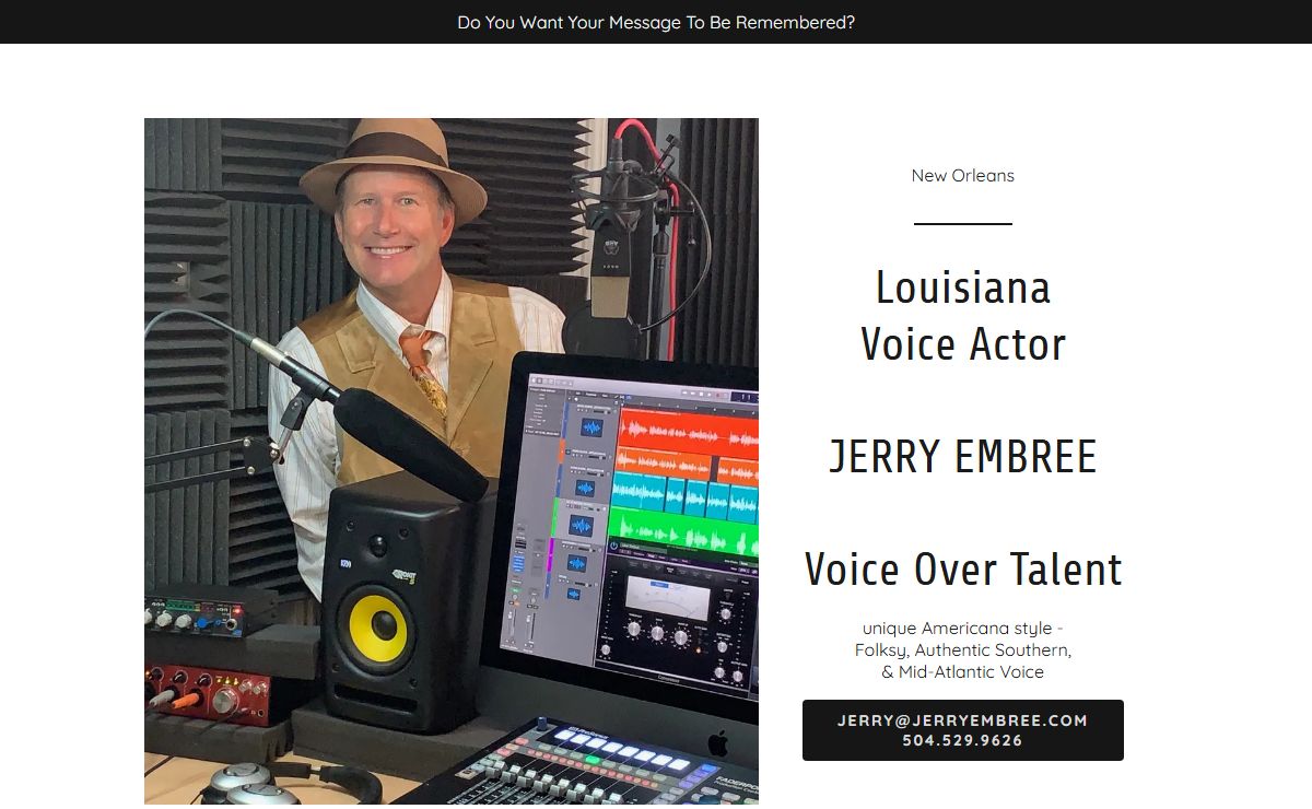 Louisiana Voice Actor - Jerry Embree