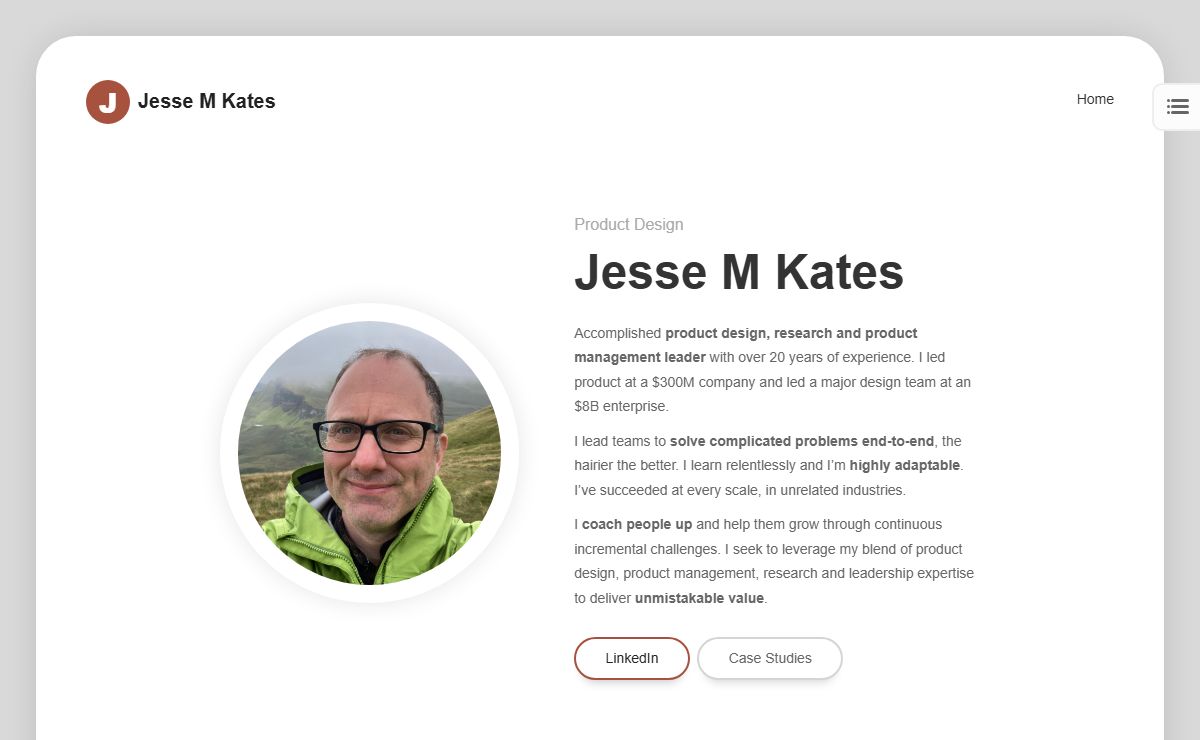 Jesse M Kates – Innovative product and UX leader with 20+ years of experience