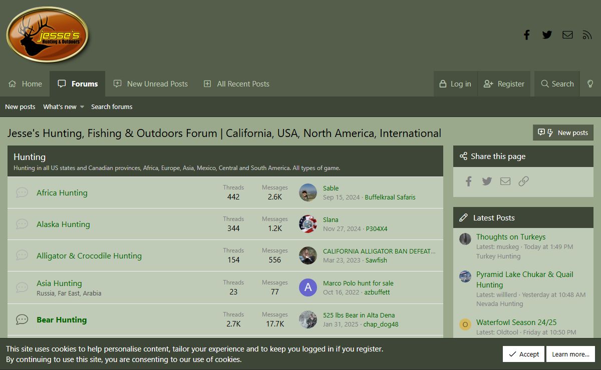 Jesse's Hunting, Fishing & Outdoors Forum | California, USA, North America, International