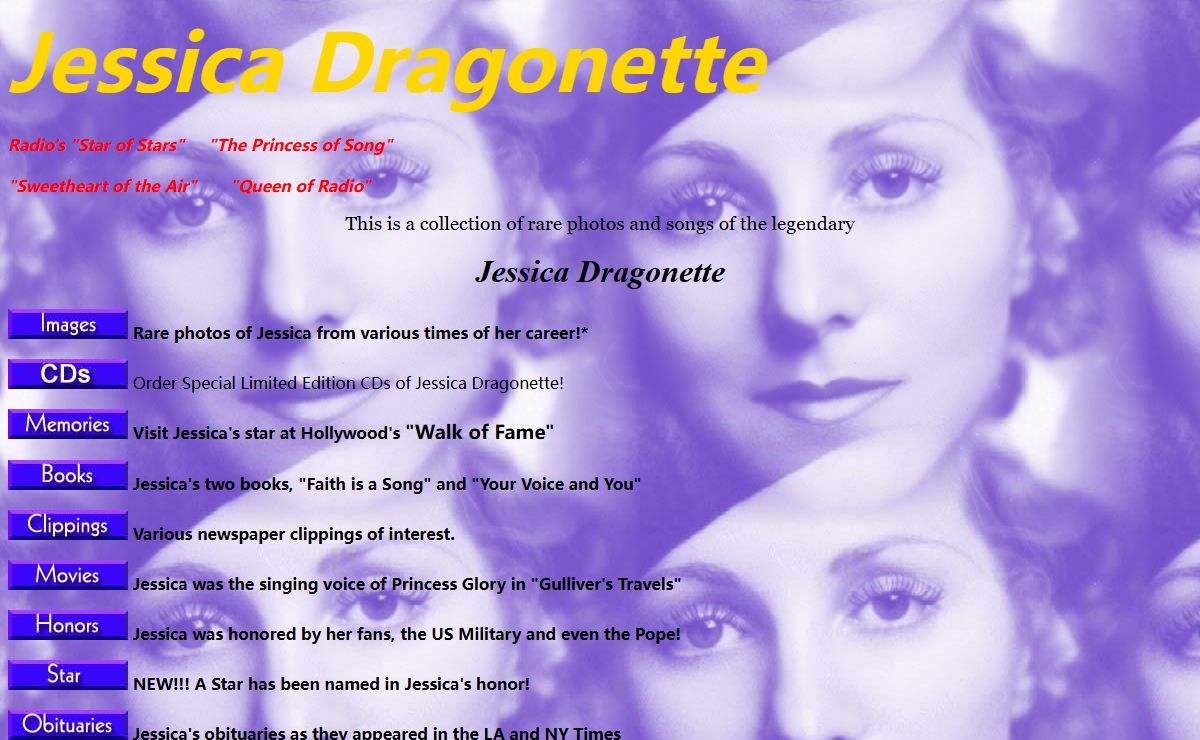 Jessica Dragonette, radio's Star of Stars!