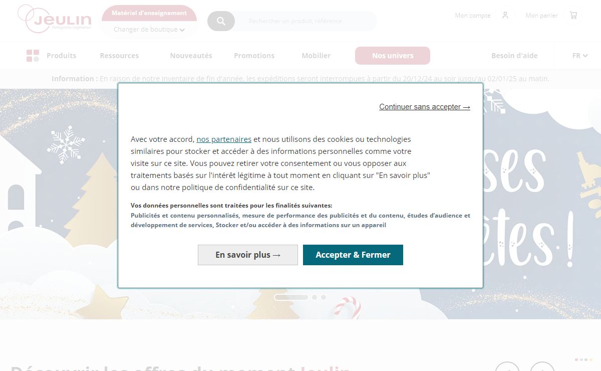 Jeulin | Matériel scientifique pour l'enseignement