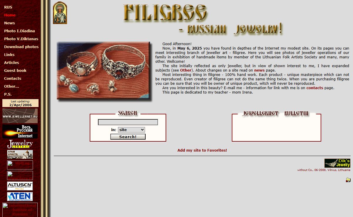 Filigree - Russian jewelry!