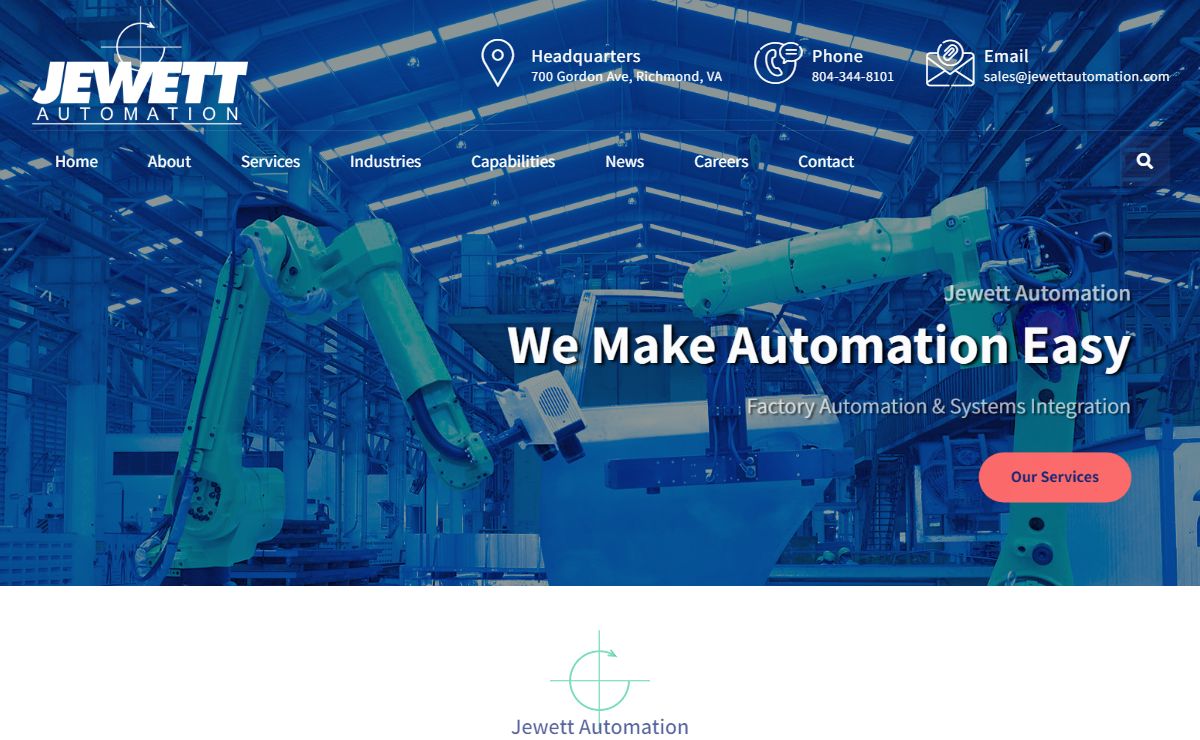 Jewett Automation | Assembly Solutions, Robotics Systems, Vision & More