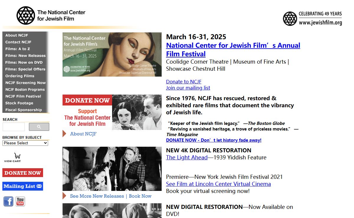 National Center for Jewish Film ::: Home