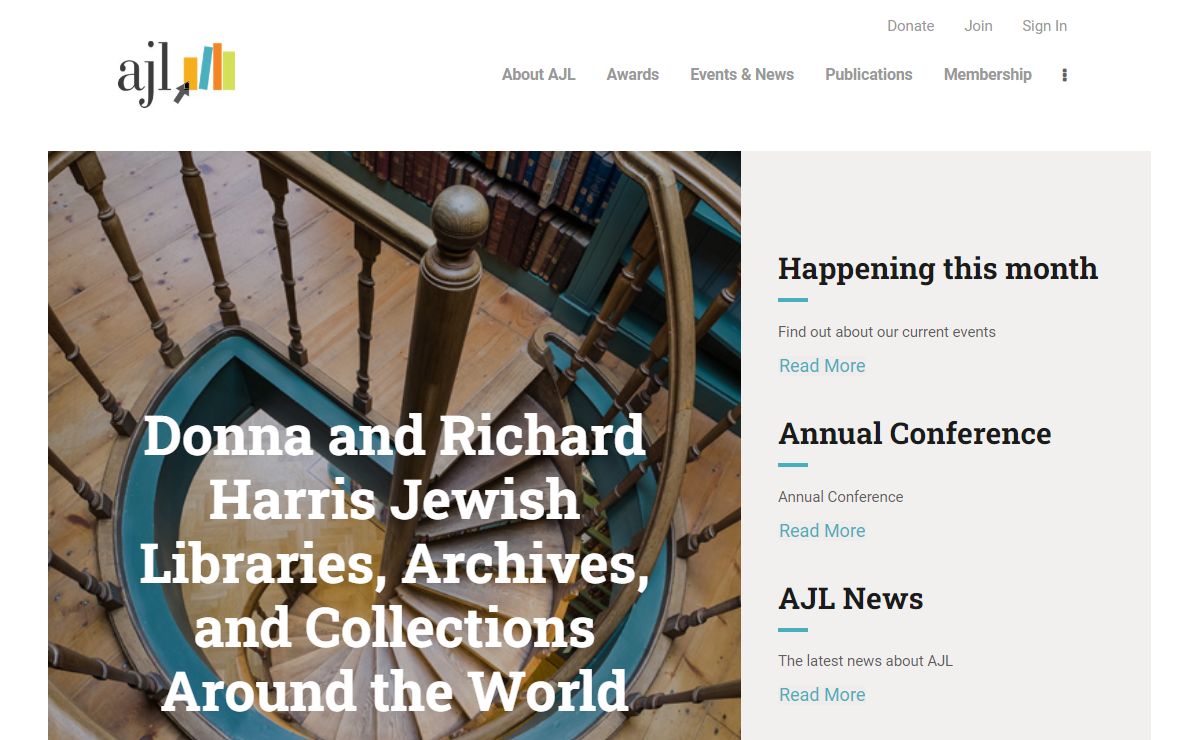 Association of Jewish Libraries – The Leading Authority on Judaic Librarianship