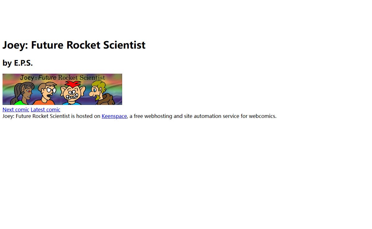 Joey: Future Rocket Scientist - Thursday , March 4 , 2004
