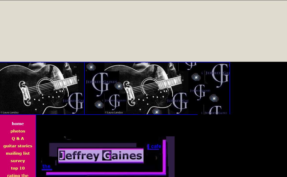The Jeffrey Gaines Cafe
