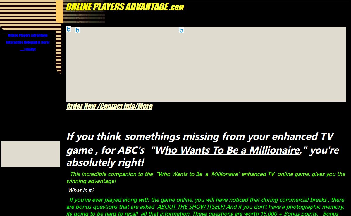 Online Players Advantage