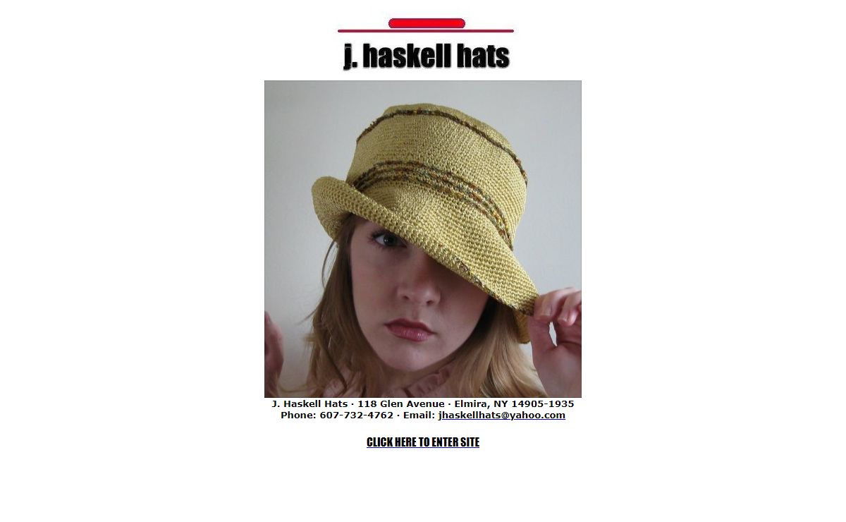 Welcome to J. Haskell Hats - Handmade Hats