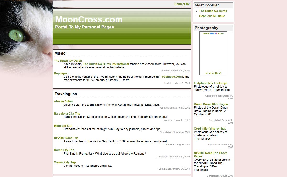 MoonCross.com: a portal to all MoonCross.com websites
