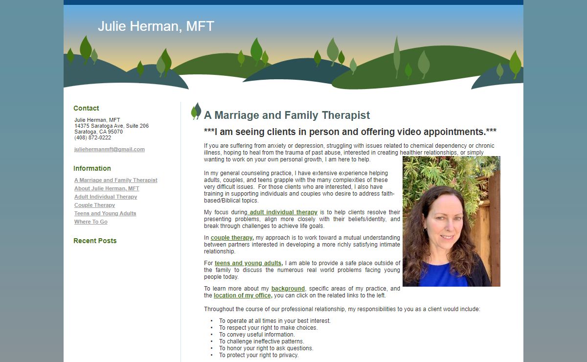 Julie Herman, MFT: A Marriage and Family Therapist