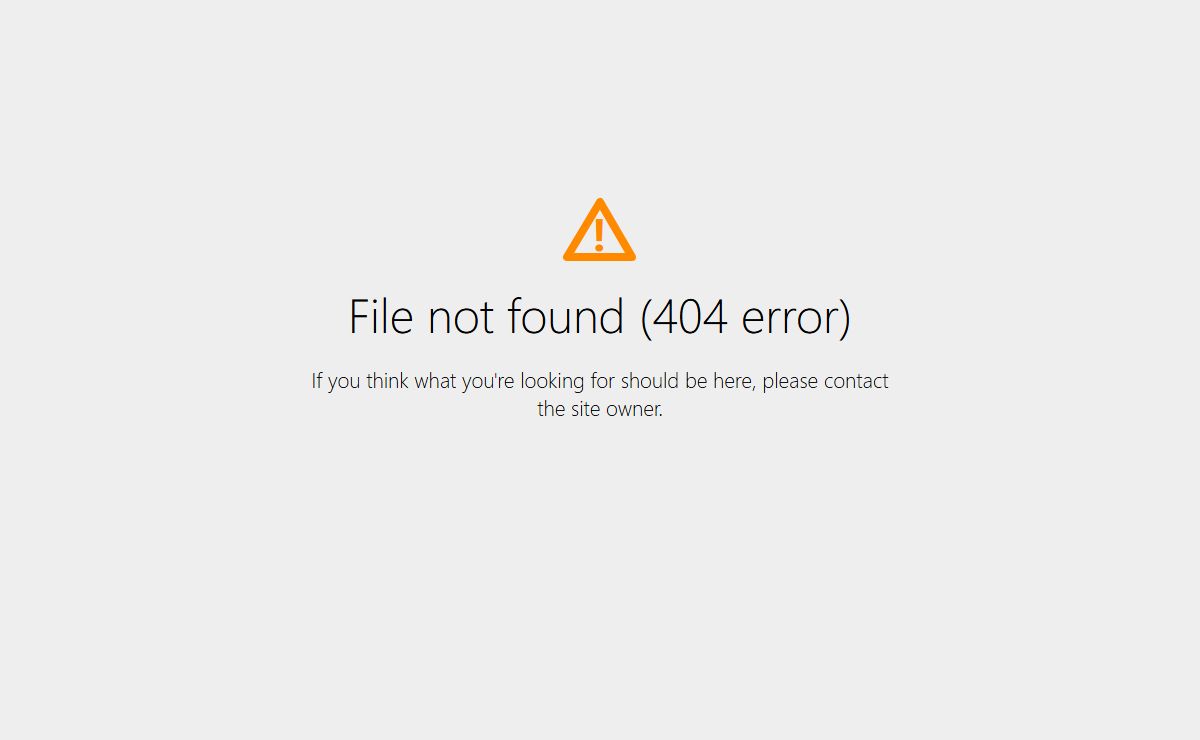 File Not Found