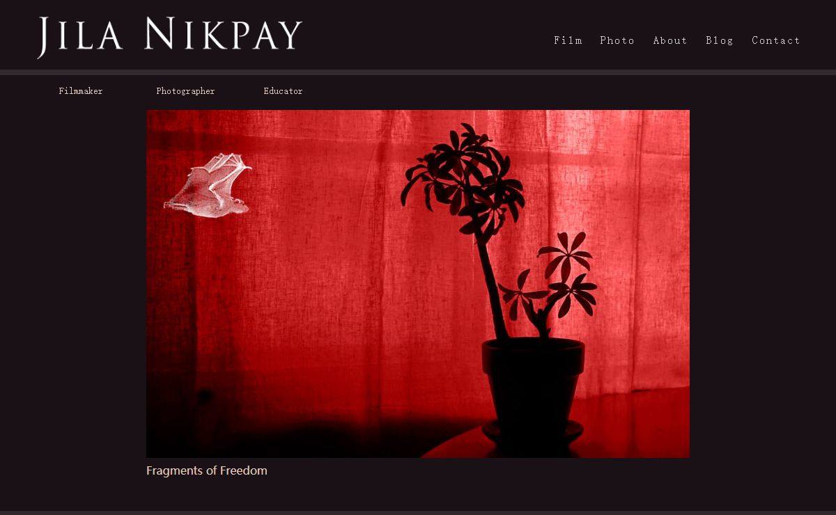 Jila Nikpay | Filmmaker      Photographer      Educator