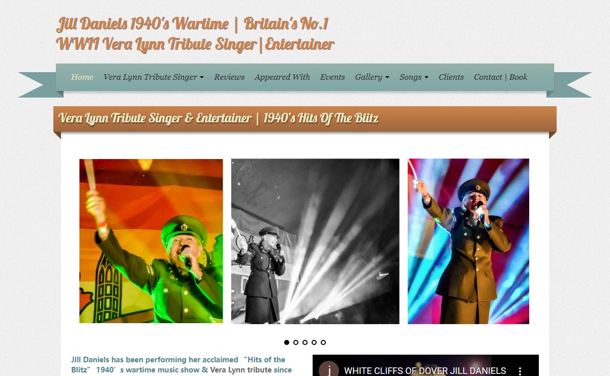 Vera Lynn Tribute Singer & Entertainer | Jill Daniels | 1940's Wartime
