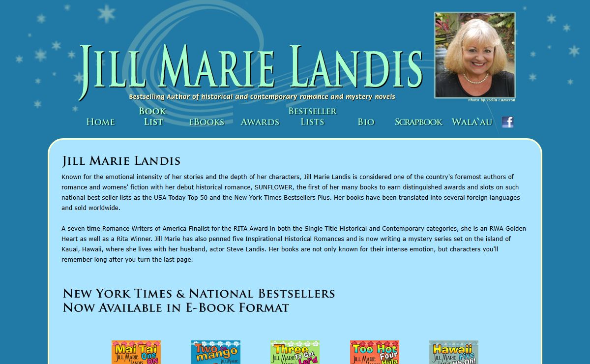 Jill Marie Landis ~ Bestselling Author of historical and contemporary romance and mystery novels
