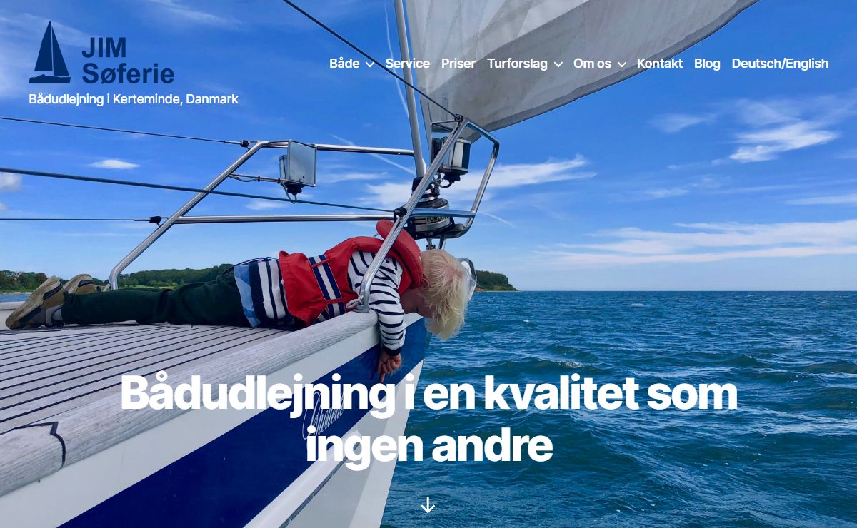 Bådudlejning i en kvalitet som ingen andre - Jim Søferie - Sejlferie i Danmark