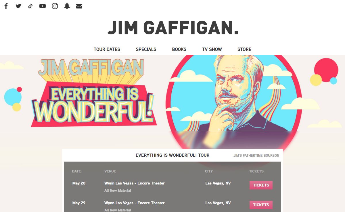 Jim Gaffigan | Everything Is Wonderful! Tour